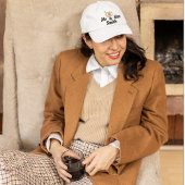 Casquette Brodée M. & Mme Nom et anneaux Mariages, Mariée, Moderne