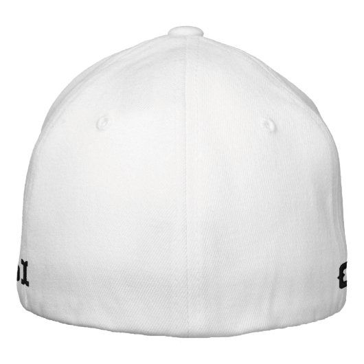 Casquette Brodée M Monogramme Initial Combine Laine Flexfit Classiq (Dos)
