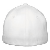 Casquette Brodée M. noir et blanc moderne élégant chic (Dos)