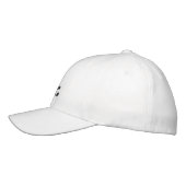 Casquette Brodée M. noir et blanc moderne élégant chic (Gauche)