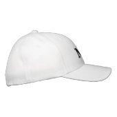 Casquette Brodée M. noir et blanc moderne élégant chic (Droite)