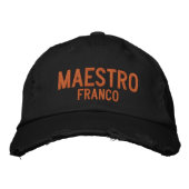 Casquette Brodée Maestro Le Maître Enseignant Compétent (Devant)