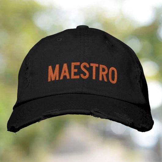Casquette Brodée Maestro Le Maître L'Enseignant
