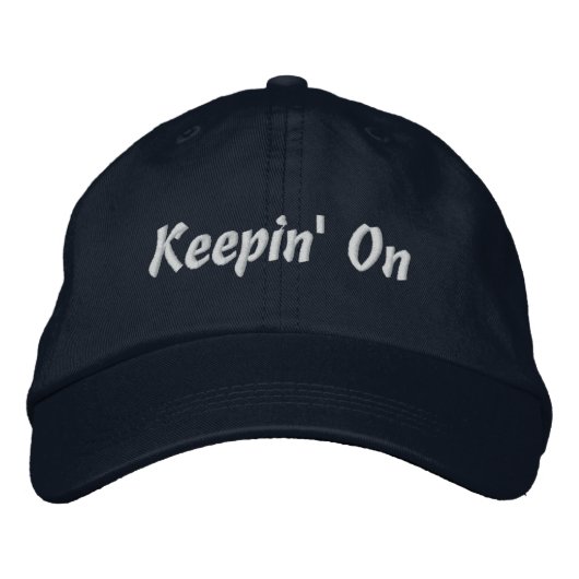 Casquette Brodée Maintenir activé (Devant)