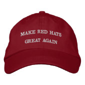 Casquette Brodée Make Red Hats Great Again (Devant)