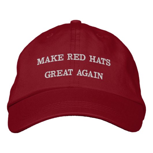 Casquette Brodée Make Red Hats Great Again (Devant)