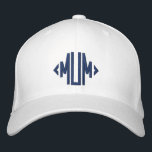 Casquette Brodée Maman Simple Moderne Typographie Personnalisée<br><div class="desc">Mum Simple Moderne Typographie Personnalisée Brodée Casquette de baseball comprend le texte simple et moderne brodé "Mum". Parfait comme cadeau pour maman pour la fête des mères,  Noël,  anniversaire et plus. Créé par Evco Studio www.zazzle.com/store/evcostudio</div>