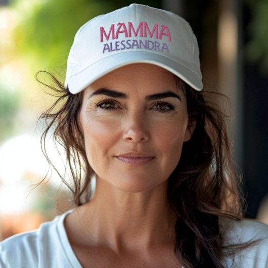 Casquette Brodée Mamma Italian Mom personalized embroidered cap
