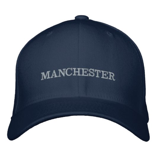 Casquette Brodée Manchester (Devant)