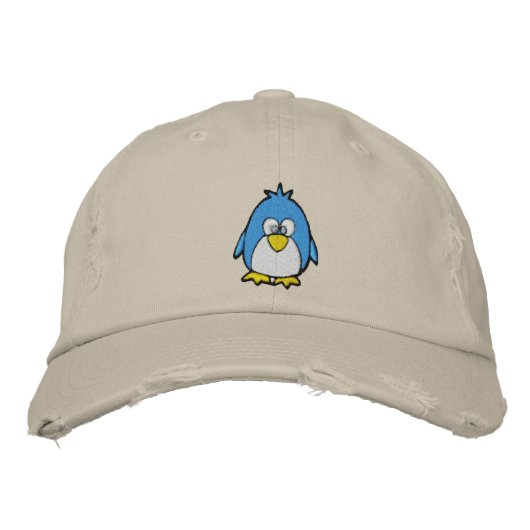 Casquette Brodée manchot mignon (Devant)