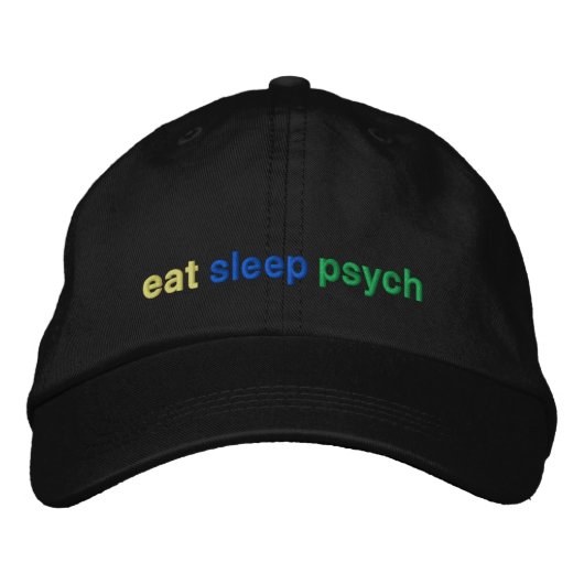 Casquette Brodée manger, dormir, psyché (Devant)