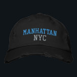Casquette Brodée MANHATTAN NYC Turquoise Rose Noir Vintage<br><div class="desc">BROOKLYN NYC Broderie Turquoise et Rose sur casquette en coton noir de style vintage. La broderie est personnalisable à d'autres choix de couleurs en sélectionnant le bouton "Modifier la conception" de l'outil. Vous pouvez également choisir la couleur du casquette sur la page principale de l'article.</div>