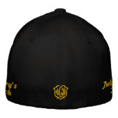 Casquette Brodée Mariage de chambre noir (Dos)