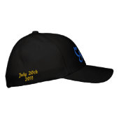 Casquette Brodée Mariage de chambre noir (Droite)
