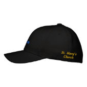 Casquette Brodée Mariage de chambre noir (Gauche)