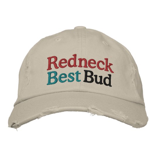 Casquette Brodée Mariage Redneck par SRF (Devant)