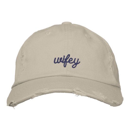 Casquette Brodée Mariage Simple et Élégant (Devant)