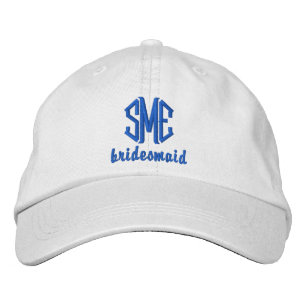 Casquette Brodée Mariage sur mesure d'une demoiselle d'honneur Casq