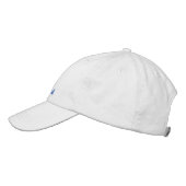 Casquette Brodée Mariage sur mesure d'une demoiselle d'honneur Casq (Gauche)