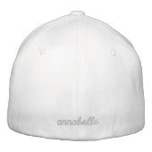 Casquette Brodée Mariée | Bébé rose Bachelorette moderne mignonne f (Dos)