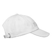 Casquette Brodée Mariée chic texte rose blush blanc (Droite)