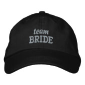 Casquette Brodée Mariée Team Typographie Simple Moderne Mariage (Devant)