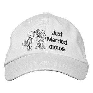 Casquette Brodée Mariés s'embrassant - Tout juste mariés