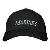 CASQUETTE BRODÉE MARINES (Devant)