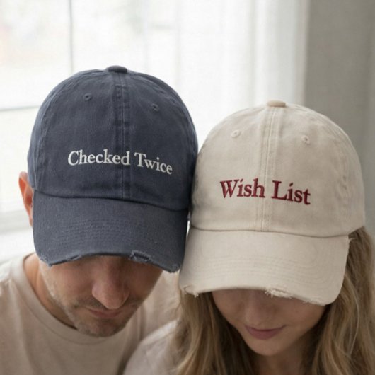 Casquette Brodée Matching Couple Embroidered Baseball Cap