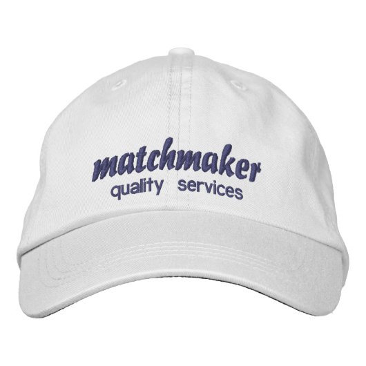 Casquette Brodée matchmaker works with guarantee joke (Devant)