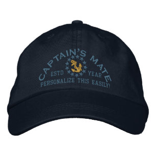 Casquette Brodée Mate d'ANNÉE et de noms de Personalizable de