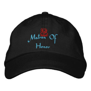 Casquette Brodée Matron D'Honneur Mariage I Black