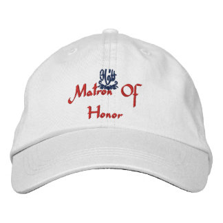 Casquette Brodée Matron Of Honor Mariage White