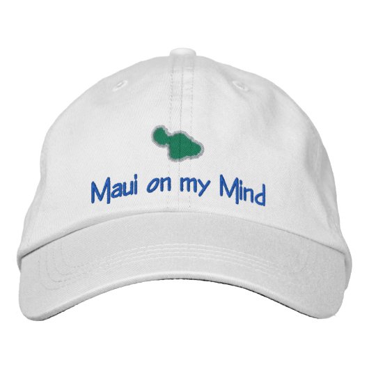 Casquette Brodée MAUI dans mon esprit (Devant)