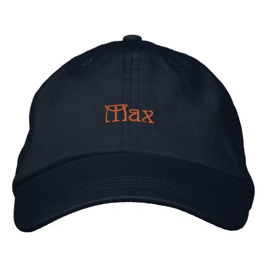 Casquette Brodée Max Style Elegant Ashley couleur or (Devant)