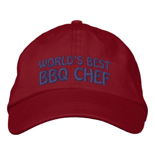 Casquette Brodée Meilleur chef barbecue au monde (Devant)