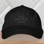Casquette Brodée Meilleur Grampa jamais moderne Typographie simple<br><div class="desc">Meilleur Grampa Une typographie toujours simple.</div>