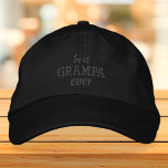 Casquette Brodée Meilleur Grampa jamais moderne Typographie simple<br><div class="desc">Meilleur Grampa Une typographie toujours simple.</div>