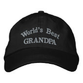 Casquette Brodée Meilleur grand-père du monde (Devant)