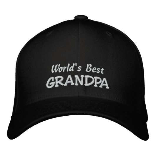 Casquette Brodée Meilleur nom GRANDPA-Personnaliser (Devant)