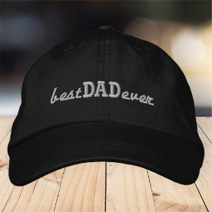 Casquette Brodée Meilleur papa jamais simple Typographie moderne