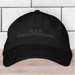 Casquette Brodée Meilleur papa jamais simple Typographie moderne<br><div class="desc">Meilleur papa Une simple typographie.</div>