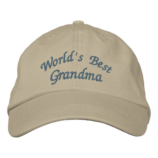 Casquette Brodée Meilleure grand-mère mignonne du monde (Devant)