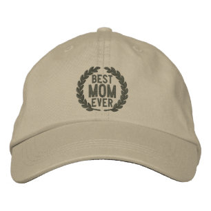Casquette Brodée Meilleure maman jamais SuperMom Laurels Broderie