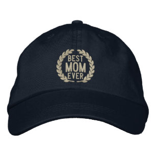 Casquette Brodée Meilleure maman jamais SuperMom Laurels Broderie