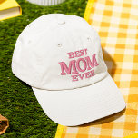 Casquette Brodée Meilleure maman jamais Typographie moderne Custom<br><div class="desc">Best Mom Ever Modern Typography Custom Embroder Baseball Casquette présente le texte simple et moderne brodé "Best Mom Ever". Parfait comme cadeau pour maman pour la Fête des Mères,  Noël,  anniversaire et plus encore. Créé par Evco Studio www.zazzle.com/store/evcostudio</div>