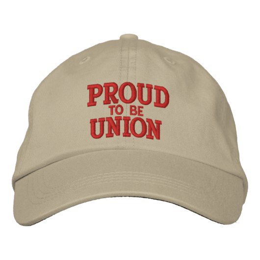 CASQUETTE BRODÉE MEMBRE FIER DE L'UNION (Devant)