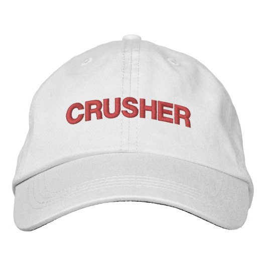 Casquette Brodée Mens Fashion Funny Novelty Golf Surnom CRUSHER (Devant)