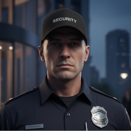 Casquette Brodée Men's Security Cap
