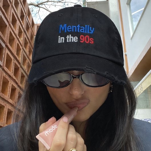 Casquette Brodée Mentally in the 90s Hat Embroidered Baseball Cap